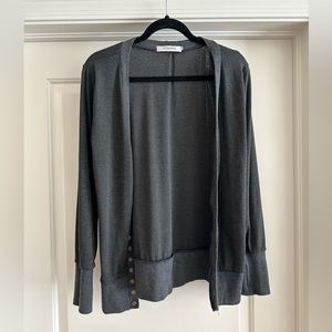 Nenona dark gray cardigan with buttons